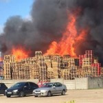 London Firefighters Battled Pallet Inferno on East Duck Lees Lane
