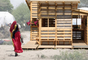 Solving Refugee Housing Problems by Upcycling Wooden Pallets